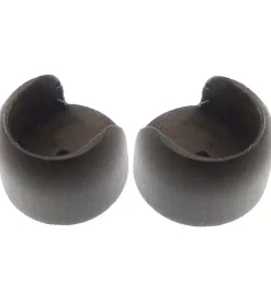 Tessile D'Arredo|2 supporti parete/parete per bastone ø28mm - colore noce.