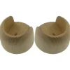 Tessile D'Arredo- 2 supporti parete/parete per bastone ø28mm sbiancato.