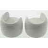 Tessile D'Arredo|2 supporti parete/parete per bastone ø28mm  laccato bianco.