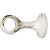 Clearance 1 supporto avorio oro monoblocco fisso chiuso per tubo tende diametro 20 mm Tessile D'Arredo