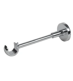 Tessile D'Arredo|1 supporto estensibile 14-20 cm cromo per tubo tenda diametro 20 mm