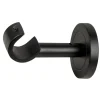 Tessile D'Arredo|1 supporto nero monoblocco fisso aperto per tubo tende diametro 20 mm