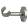 Tessile D'Arredo|1 supporto nichel monoblocco fisso aperto per tubo tende diametro 20 mm