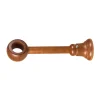 Tessile D'Arredo|1 supporto riducidible chiuso per bastone legno diametro 28 mm - ciliegio