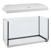 Acquariologia-Ferplast Acquario capri 80 bianco con led - 80 x 31.5 x h 46.5 cm, 100 l -