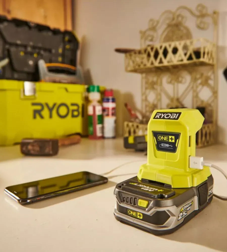 Outlet Adattatore a batteria con usb "r18usb-0" solo corpo macchina 18 v Elettroutensili Vari