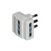 Bticino Multiprese Ed Adattatori|Adattatore tris 3 p.bip.16 a bianco - .