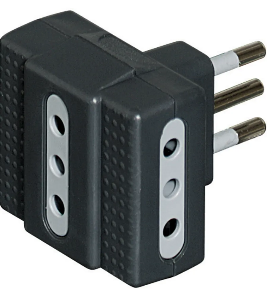 Online Adatt.tris 3 p.10a grigio Multiprese Ed Adattatori