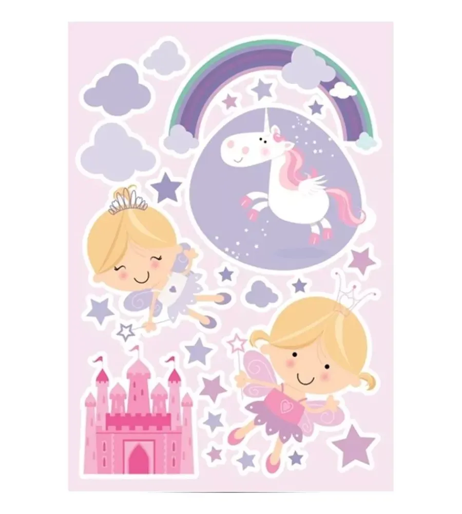 Decorazione Pareti- Adesivo murale "happy fairies" - le fate felici.