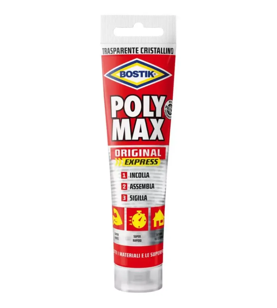 Colle- Adesivo sigillante trasparente bostik "poly max cristal", 115 gr