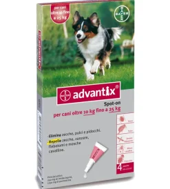 Outlet Advantix spot on antiparassitario per cani da 10 a 25 kg - . Antiparassitari Per Animali