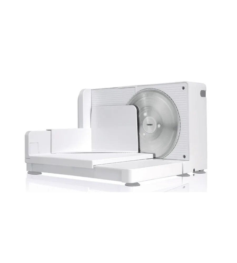 Piccoli Elettrodomestici- Affettatrice "ausonia smarty" pieghevole, con lama in acciaio inox 170 mm - 120w