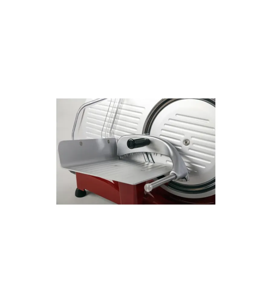 Piccoli Elettrodomestici|Affettatrice "ivory vintage" rosso, con lama temperata 250 mm - 140w