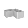 Biohort Coltivazione E Cura|Aiuola rialzata da esterno argento metallizzato, misura l2x1 -
