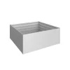 Biohort Coltivazione E Cura|Aiuola rialzata da esterno argento metallizzato, misura 2x2 -