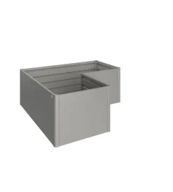 Coltivazione E Cura-Biohort Aiuola rialzata "l" grigio quarzo metallizzato - . 68025