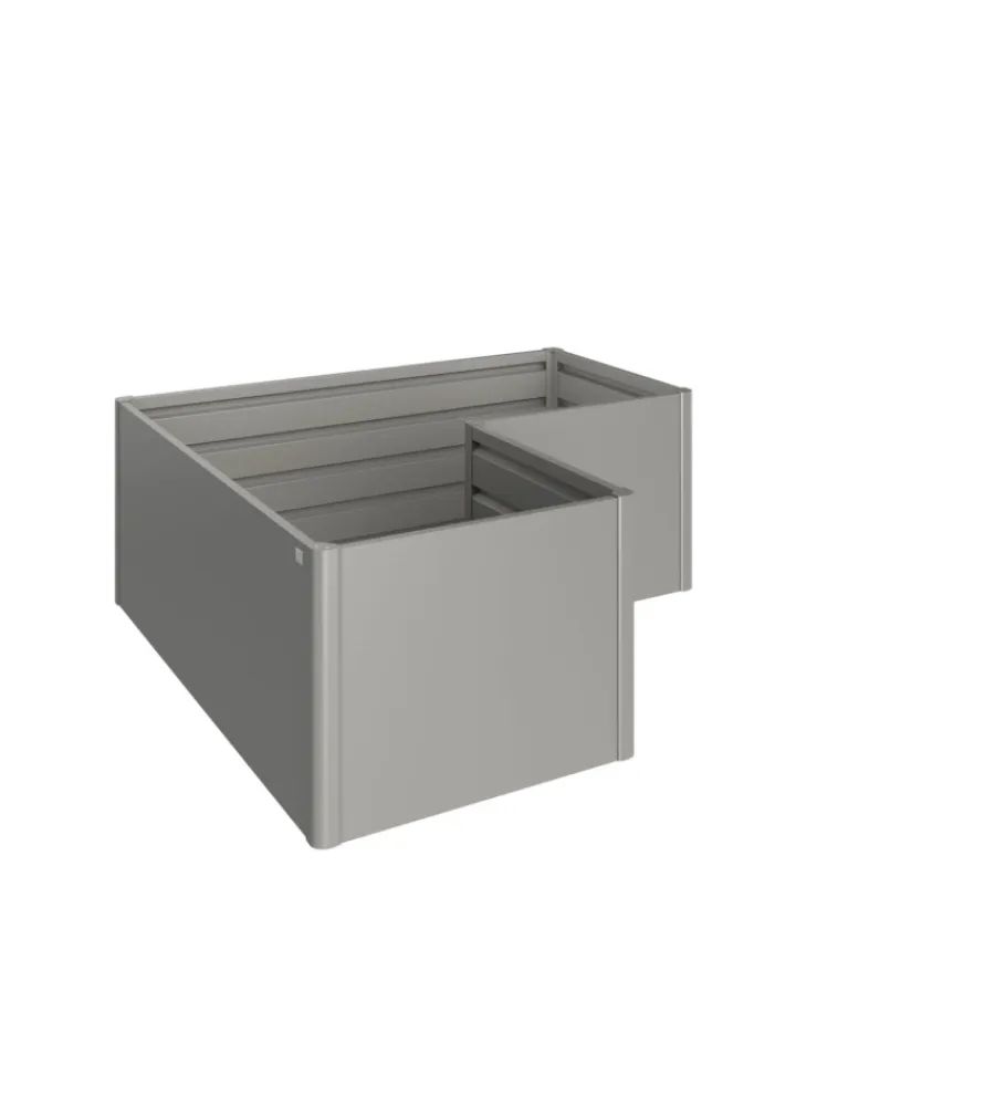 Coltivazione E Cura-Biohort Aiuola rialzata "l" grigio quarzo metallizzato - . 68025