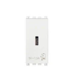 Serie Civili|Alimentatore usb c 5v 1.5a 1m bianco - vimar