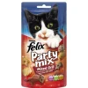 Purina Alimenti Secco Gatto|Alimento gatto "felix party mix mixed grill" con manzo, pollo e salmone.