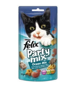 Purina Alimenti Secco Gatto|Alimento per gatto "felix party ocean mix" con salmone, merluzzo e trota