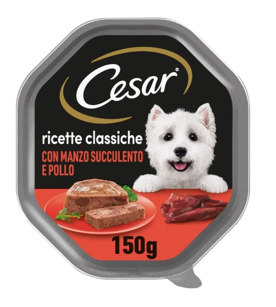 Best Alimento umido cane cesar "ricette classiche" con manzo e pollo 150 gr Alimenti Umido Cane