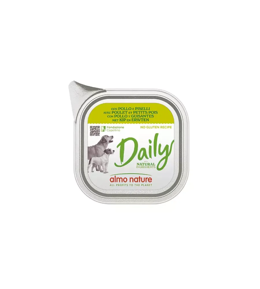 Hot Alimento umido per cani "daily" con pollo e piselli 300 gr Alimenti Umido Cane
