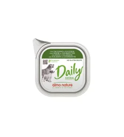 Alimenti Umido Cane-Almo Nature Alimento umido per cani "daily" con tacchino e zucchine 100 gr