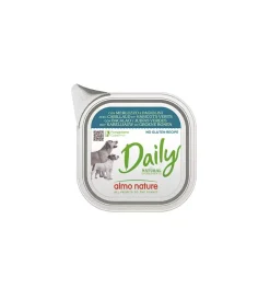 Almo Nature Alimenti Umido Cane|Alimento umido per cani "daily" con merluzzo e fagiolini 100 gr