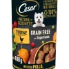 Alimenti Umido Cane|Alimento umido per cani cesar con pollo, patate e piselli 400 gr
