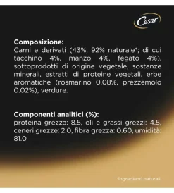 Alimenti Umido Cane|Alimento umido per cani cesar