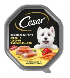 Alimenti Umido Cane|Alimento umido per cani cesar con pollo e carotine 150 gr