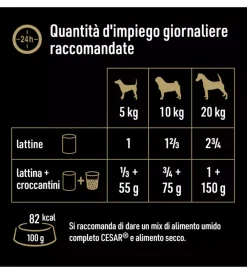 Best Alimento umido per cani cesar con manzo e carote 400 gr Alimenti Umido Cane