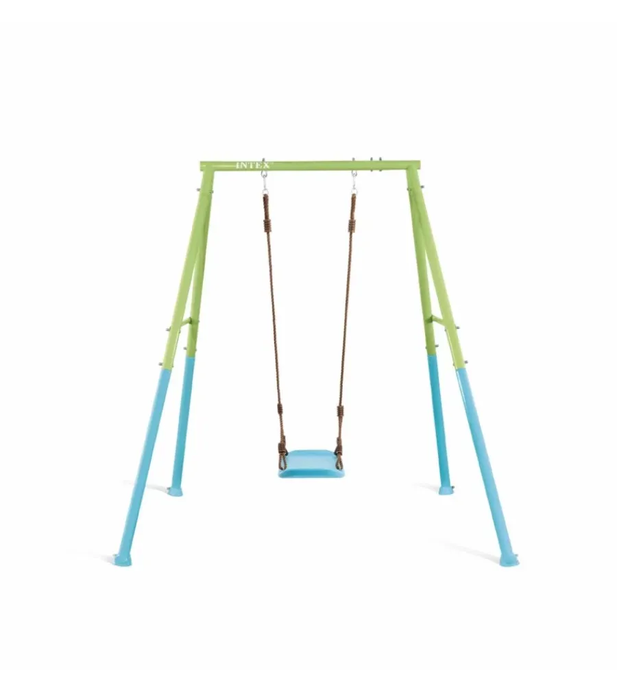 Online Altalena con corde azzurro 69x35x150 cm - cod. 44001 Giochi E Casette Bimbo