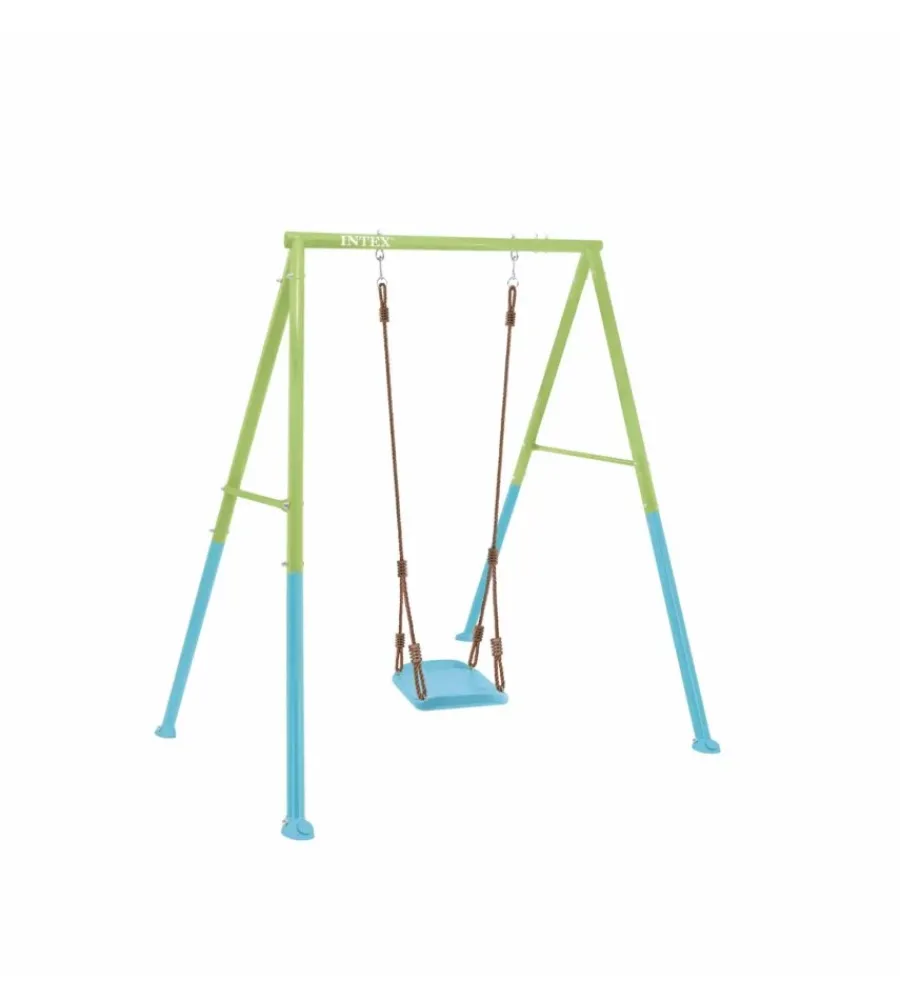Online Altalena con corde azzurro 69x35x150 cm - cod. 44001 Giochi E Casette Bimbo