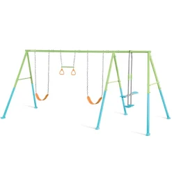 Giochi E Casette Bimbo-Intex Altalena colorata con set di gioco a 4 funzioni 465x249x203 cm - cod. 44130