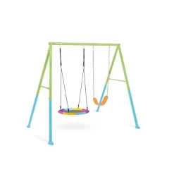 Intex Giochi E Casette Bimbo|Altalena colorata con set di gioco a 2 componenti 254x235x200 cm - cod. 44125