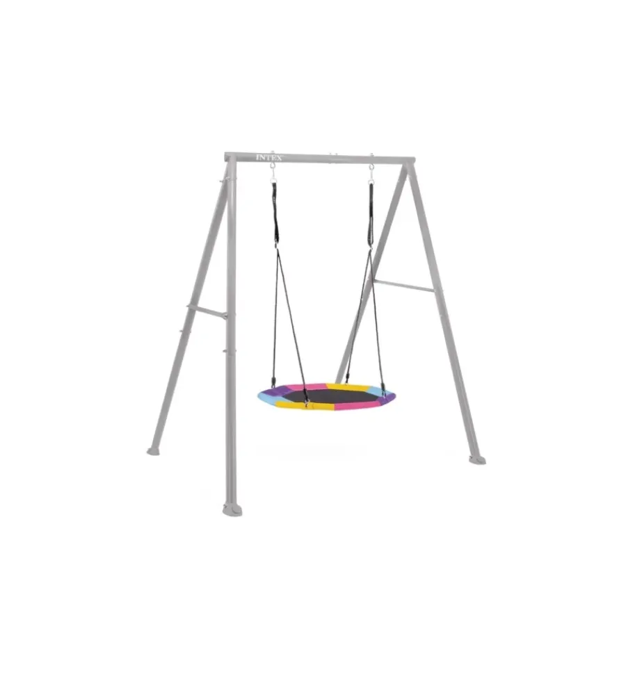 Intex Giochi E Casette Bimbo|Altalena grigio con dondolo a nido ottagonale 201x235x200 cm - cod. 44112