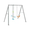 New Altalena grigio con set di gioco a 2 funzioni 249x249x203 cm - cod. 44122 Giochi E Casette Bimbo