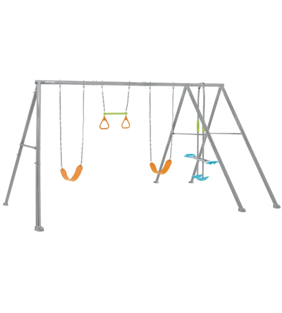 Intex Giochi E Casette Bimbo|Altalena grigio con set di gioco a 4 funzioni 465x249x203 cm - cod. 44131