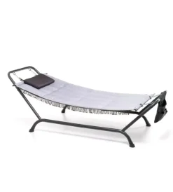 Mobili Da Giardino E Accessori|Amaca prendisole "bali" colore antracite con struttura in metallo