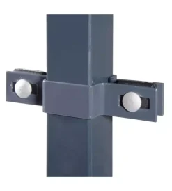 Clearance Anello di fissaggio con doppio attacco grigio 40x40 cm Reti, Recizioni E Cancelli Per Giardino