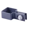 Reti, Recizioni E Cancelli Per Giardino- Anello semplice di fissaggio grigio 40x40 cm