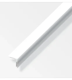 Alfer aluminium Ferramenta Per Mobili E Infissi|Angolare autoadesivo 20x20 pvc bianco lucido - 1 metro.
