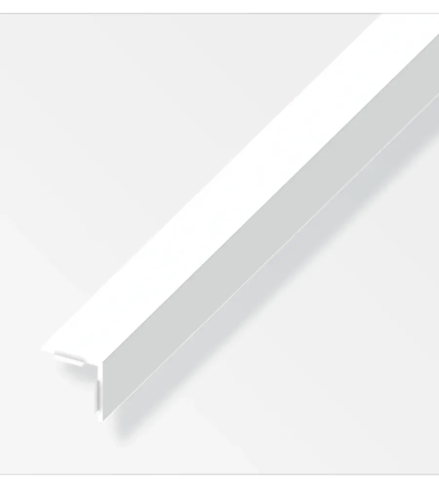 Ferramenta Per Mobili E Infissi-Alfer aluminium Angolare autoadesivo 30x30 pvc bianco - 1 metro.