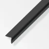 Ferramenta Per Mobili E Infissi-Alfer aluminium Angolare autoadesivo 20x20 pvc nero lucido - 1 metro.