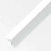 Alfer aluminium Ferramenta Per Mobili E Infissi|Angolare autoadesivo 10x10 pvc bianco - 2,5 metri.