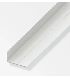 Officina E Garage-Alfer aluminium Angolare lati disuguali 15.5 pvc bianco - 2,5 metri.
