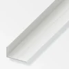Alfer aluminium Ferramenta Per Mobili E Infissi|Angolare lati disuguali 7,5x12,5 pvc bianco - 1 metro.