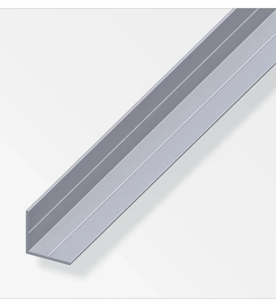 Officina E Garage-Alfer aluminium Angolare 15.5x1.5 alluminio naturale - 2,5 metri.