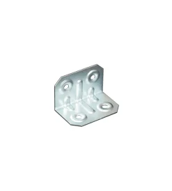 Angolari nervati - 37 x 20 mm. - zincato - 4 pz. Ferramenta Per Mobili E Infissi